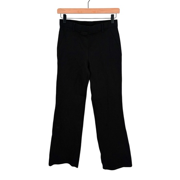 Quince Ultra Stretch Ponte Knit Bootcut Pants Black Small - Picture 3 of 10